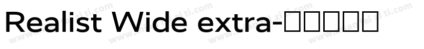 Realist Wide extra字体转换